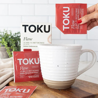 Toku Flow 10,800 FU Nattokinase Supplement | Soy Free Powder